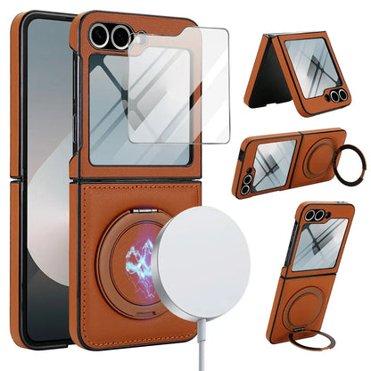 MagSafe Leather Ring Case with Screen Protector